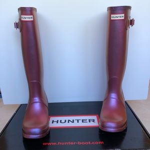 Original Tall Pearlescent Purple HUNTER boots